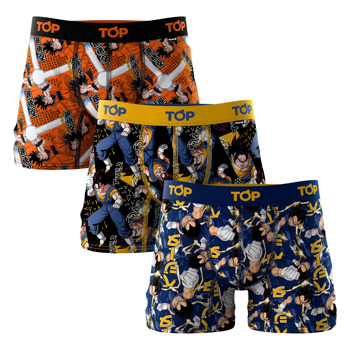 Bóxer Medio Dragon Ball Z Algodón Pack 3 C12