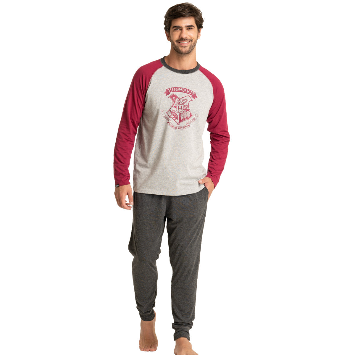 Pijama Algodón Hombre Invierno HOGWARTS C1