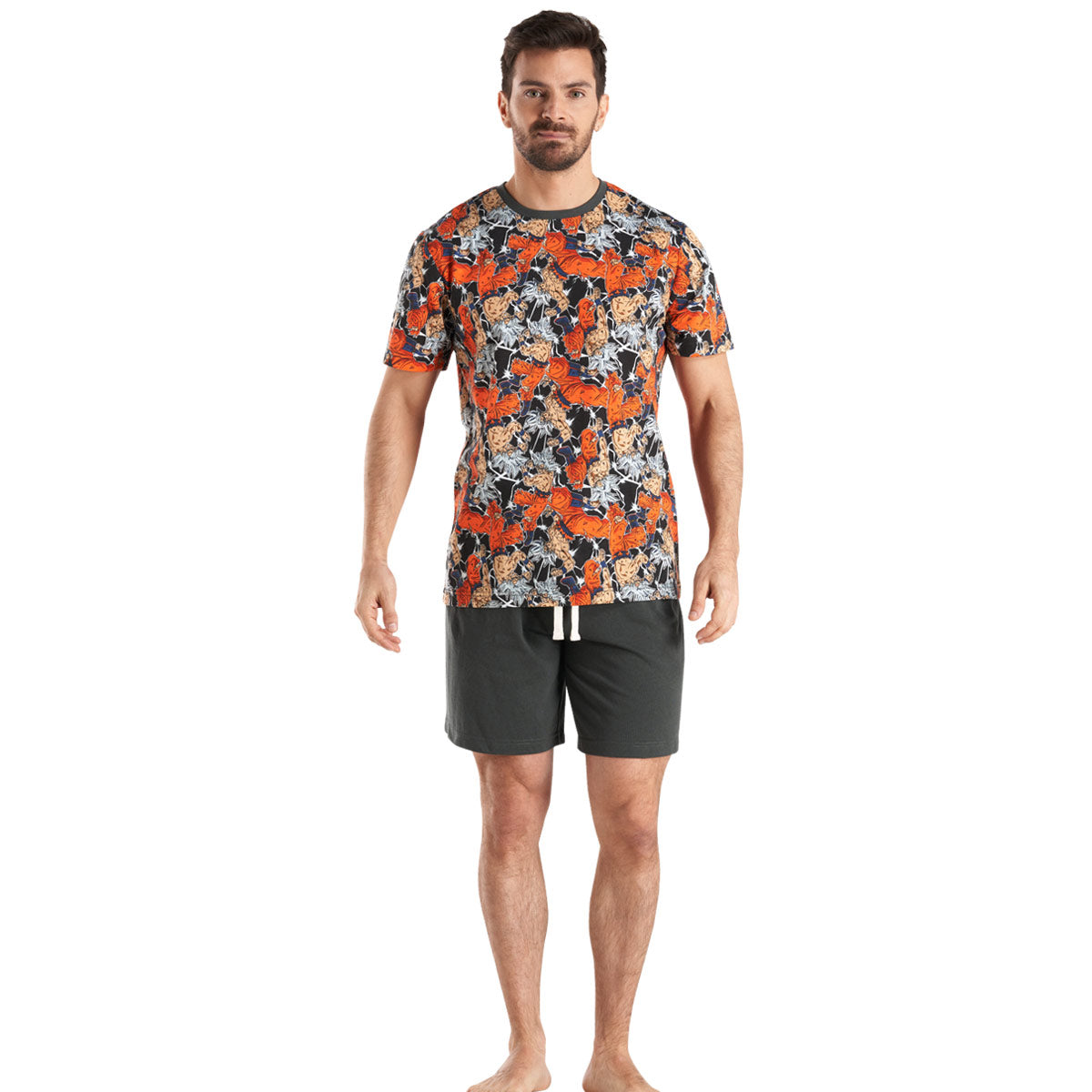 Pijama Algodón Hombre Verano Dragon Ball Super C1