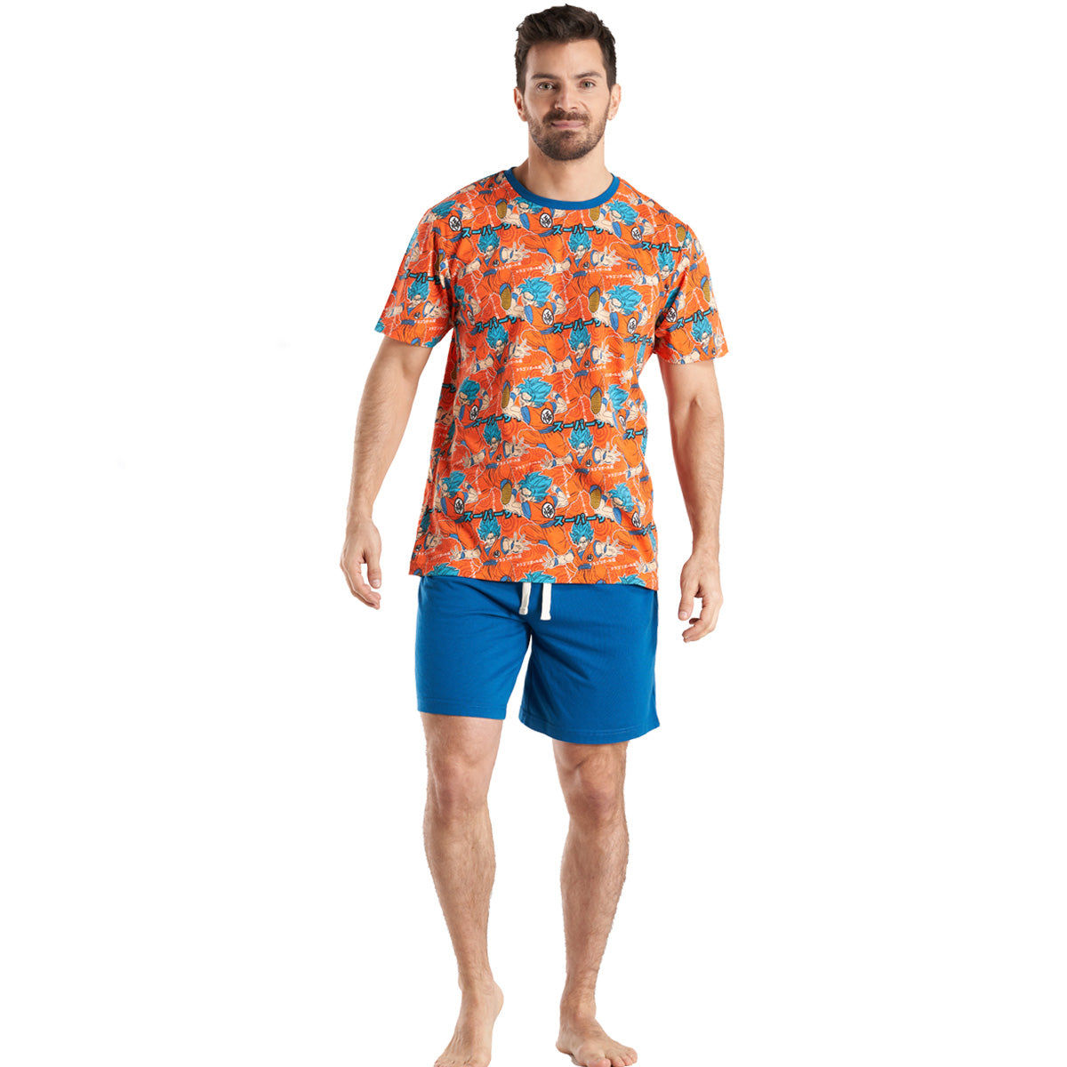 Pijama Algodón Hombre Verano Dragon Ball Super C2