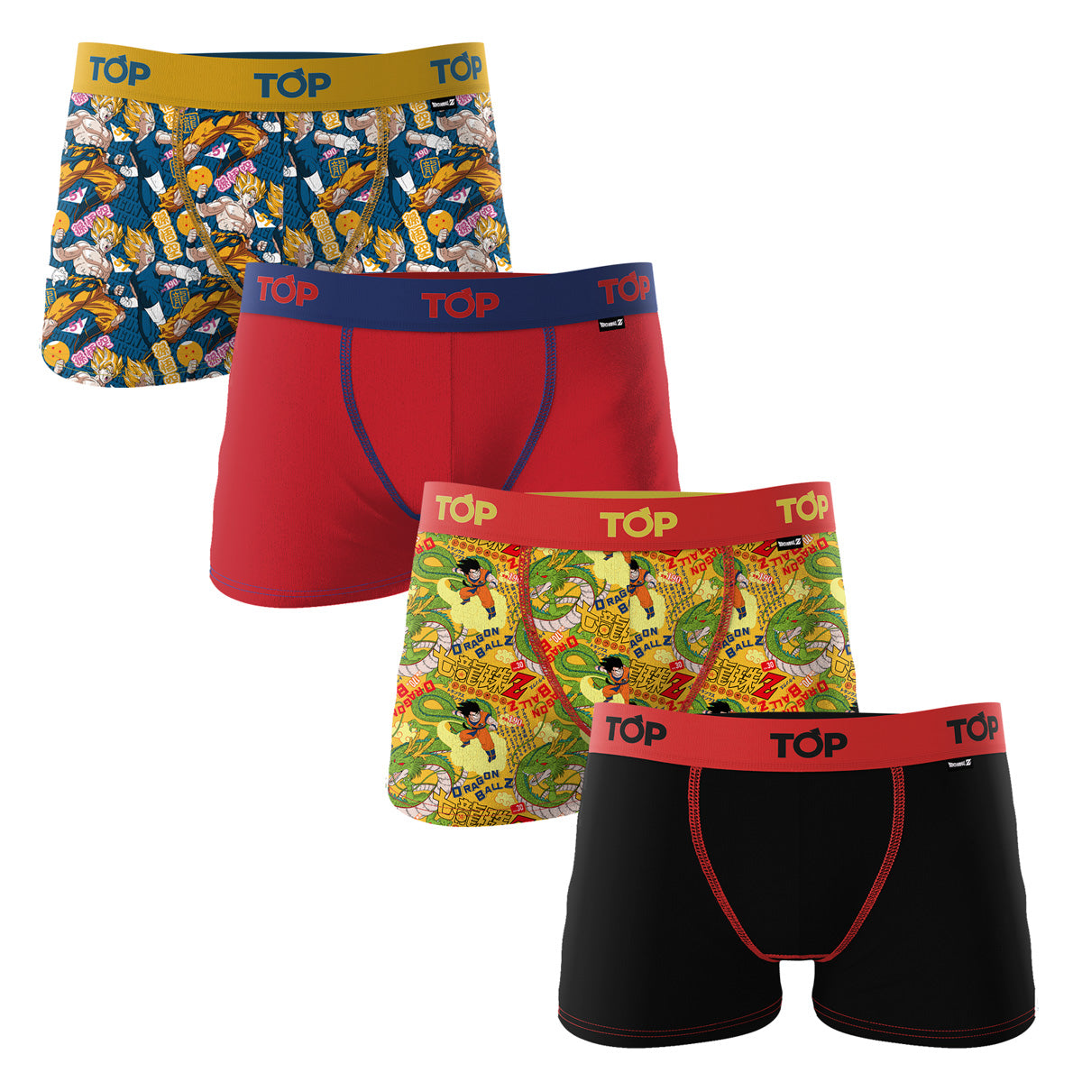 Bóxer Niño Algodón Dragon Ball Z Pack 4 C5