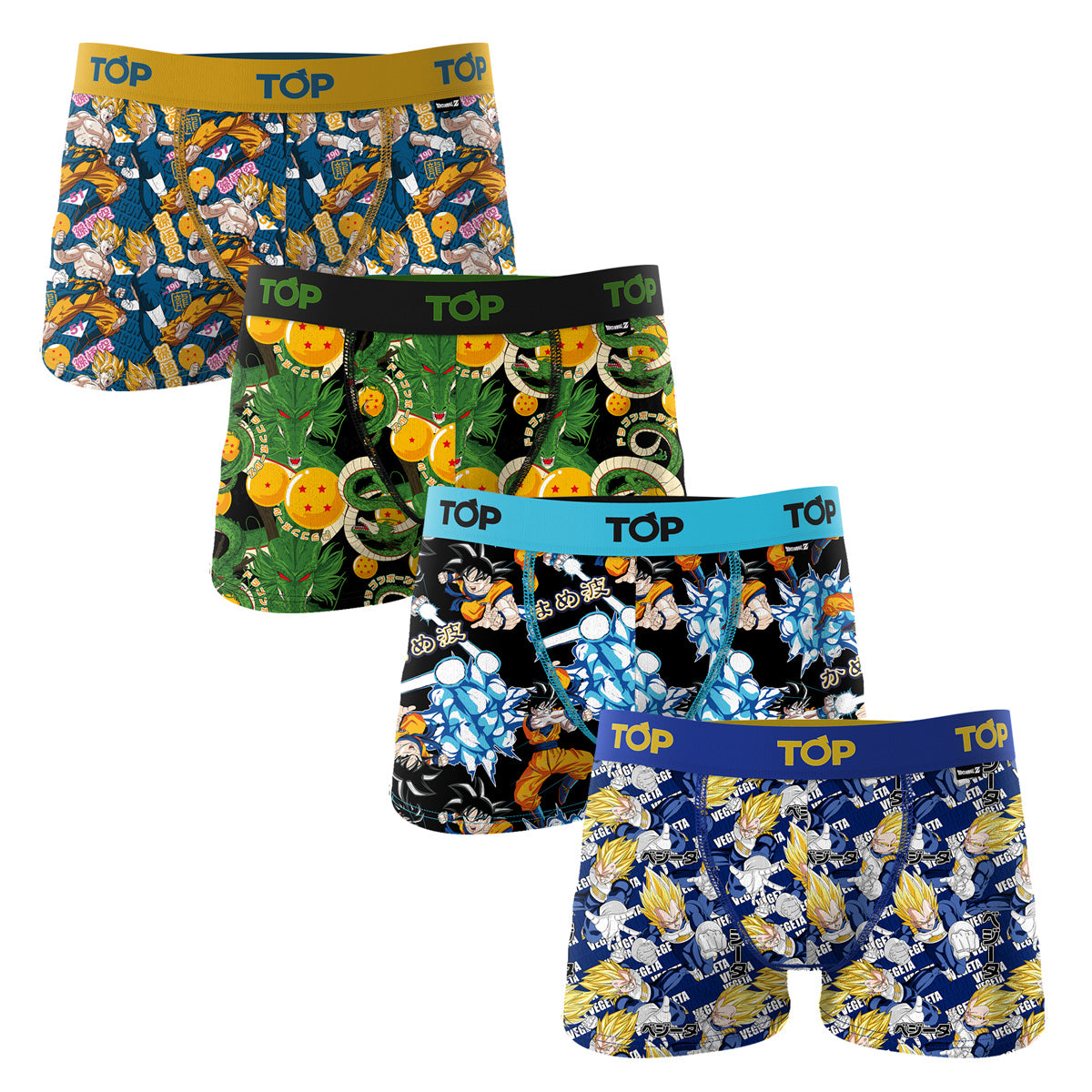Bóxer Niño Algodón Dragon Ball Z Pack 4 C6