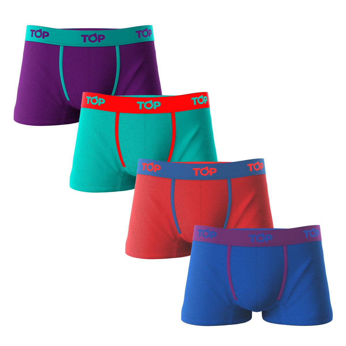 Boxer Corto Algodon Pack 4 C2