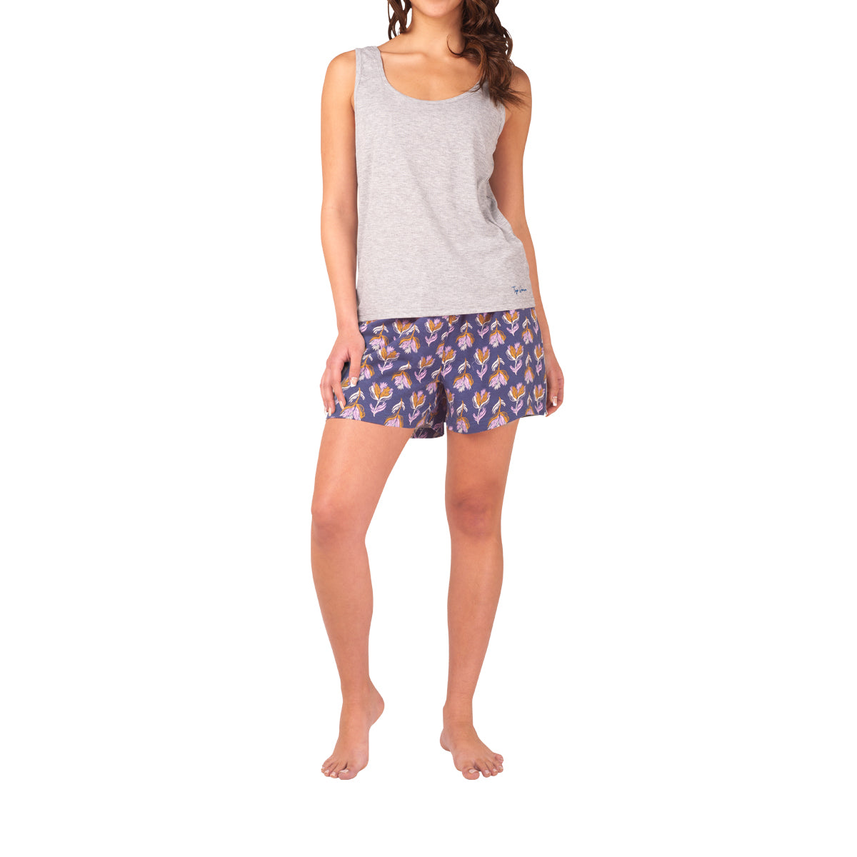 Pijama Mujer Algodón Sin Mangas Verano