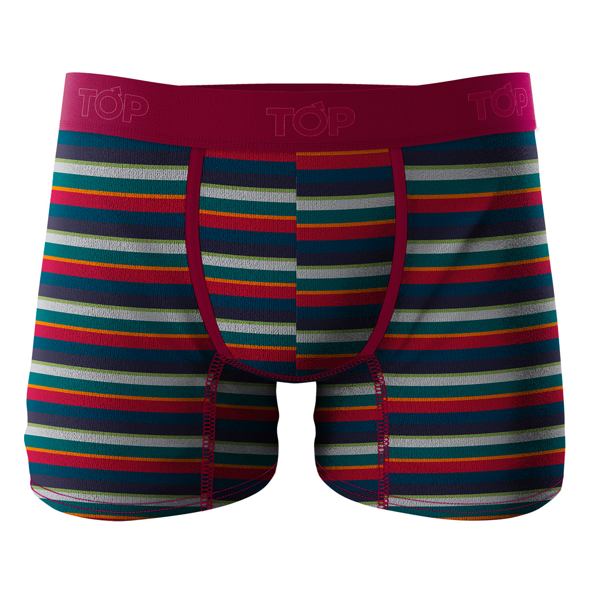 Boxer Medio Algodon Diseño Lineas Pack 3 C2 22
