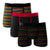 Boxer Medio Algodon Diseño Lineas Pack 3 C1 22