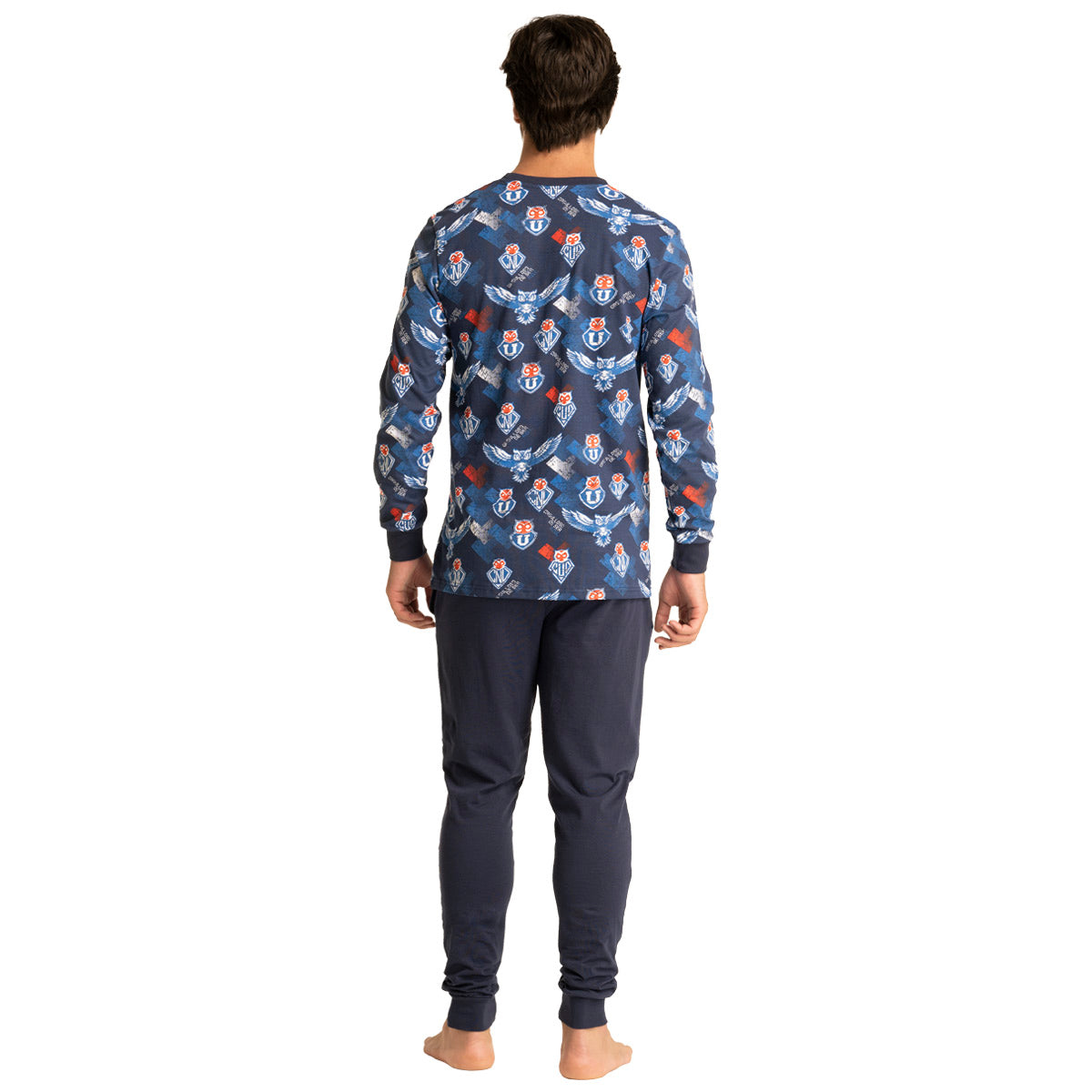 Pijama Largo Invierno Algodón Hombre Universidad de Chile C1