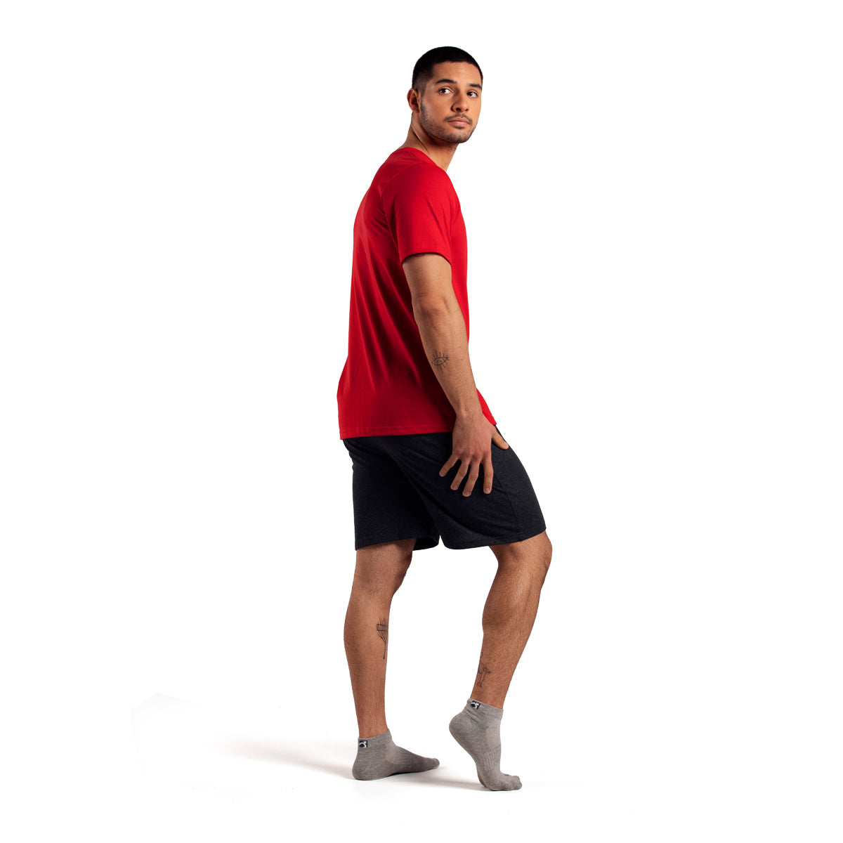 Pijama Algodón Hombre Verano Rojo 232 C2