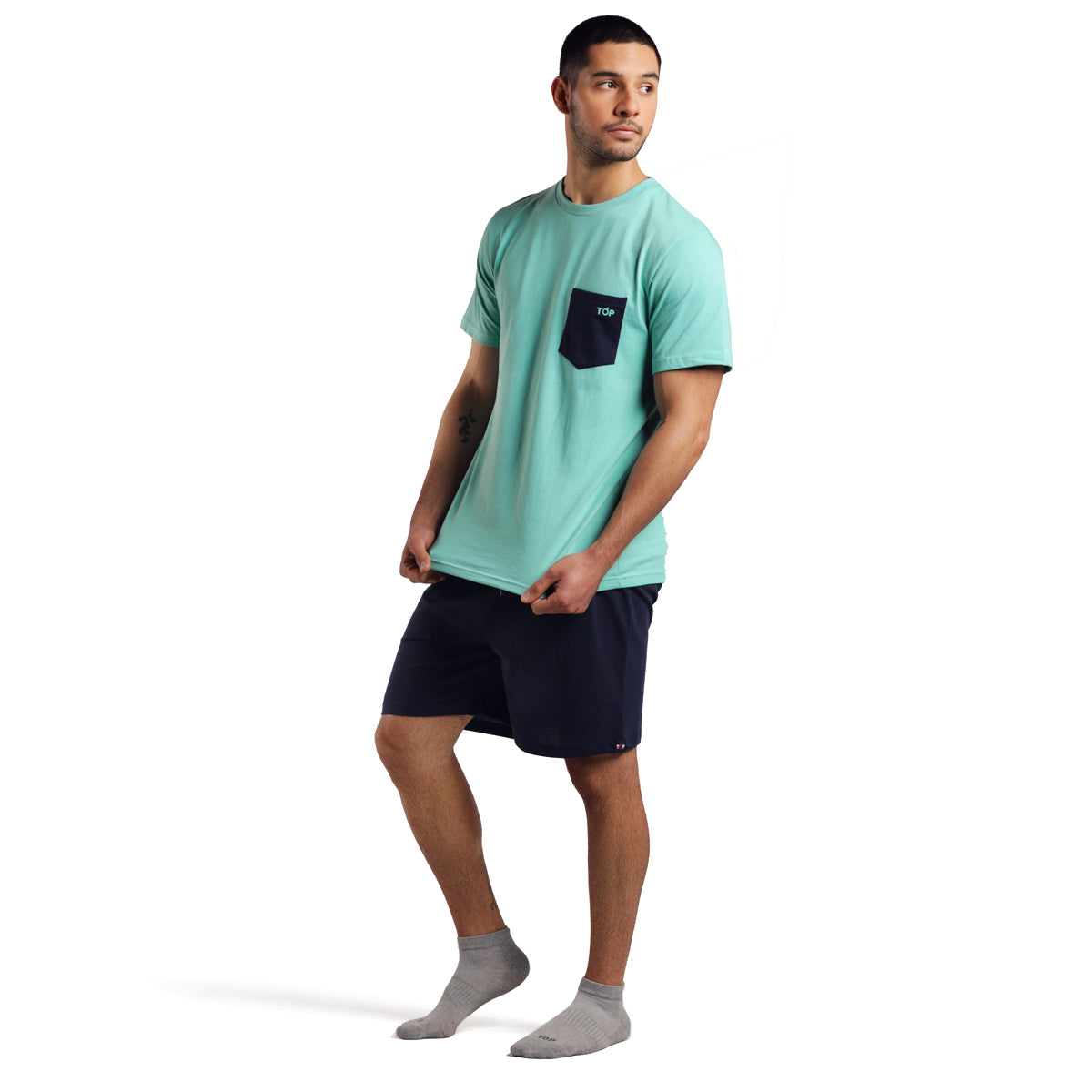 Pijama Algodón Hombre Verano Verde 232 C3