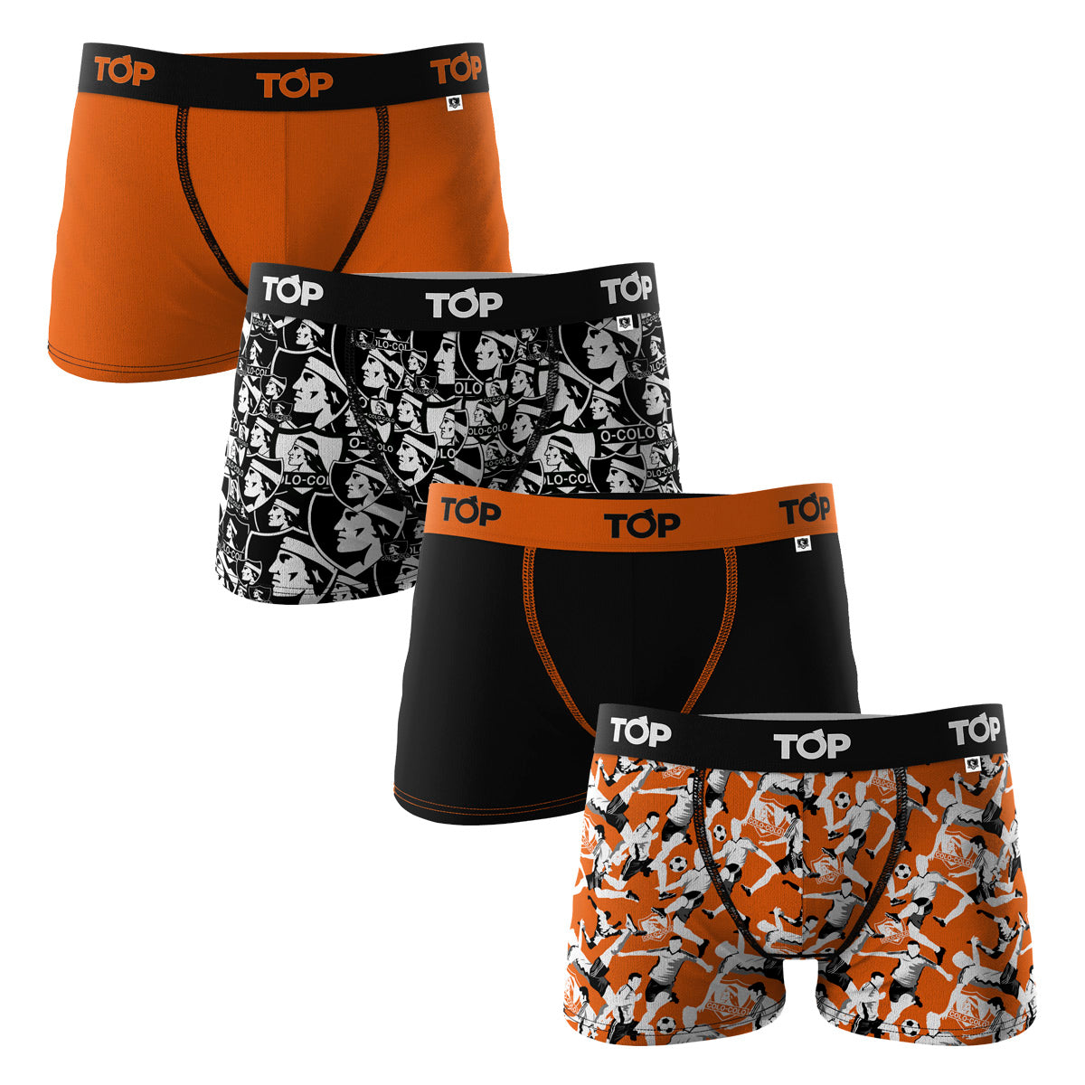 Boxer Niño Algodón Colo Colo Pack 4 C2