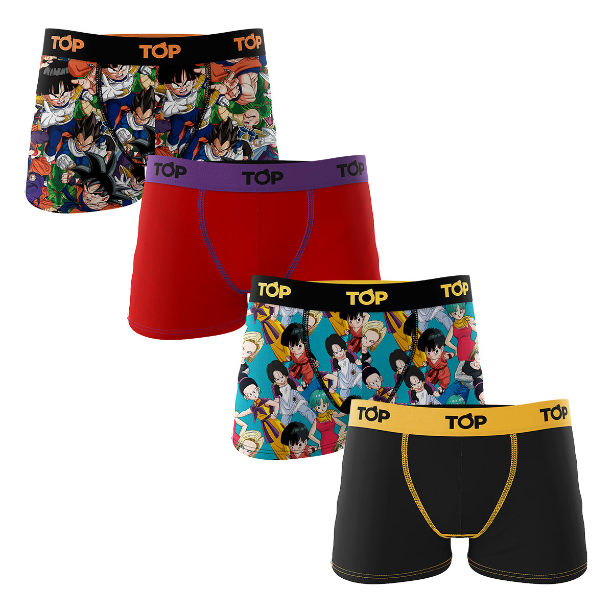 Bóxer Niño Microfibra Dragon Ball Z Pack 4 C2