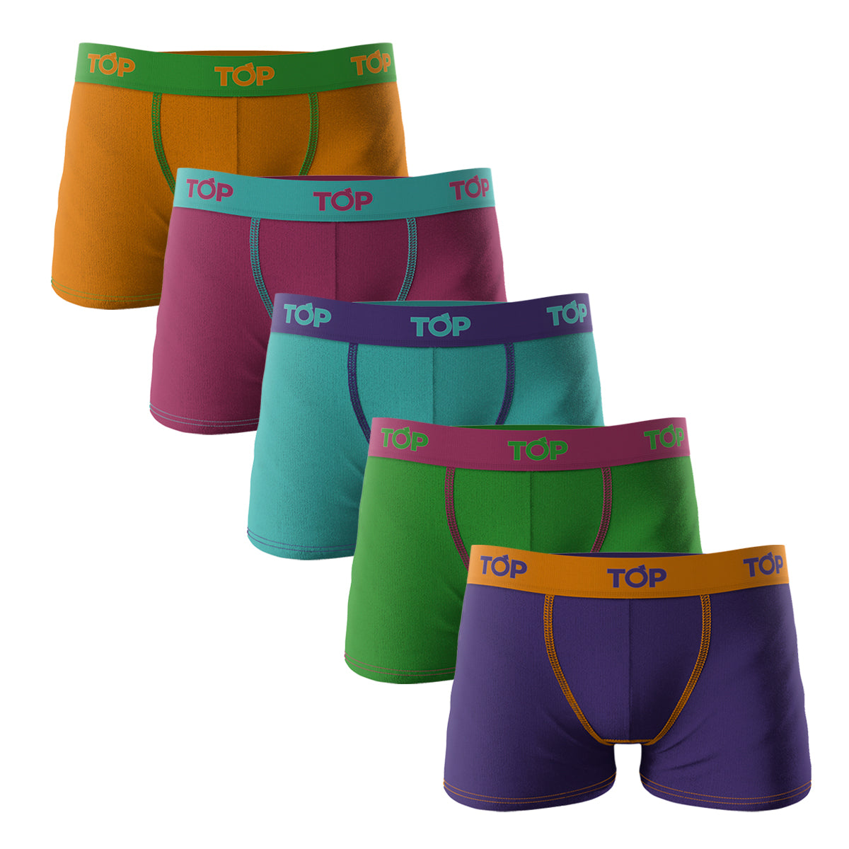 Boxer Niño Algodón Color Pack 5 C7 22