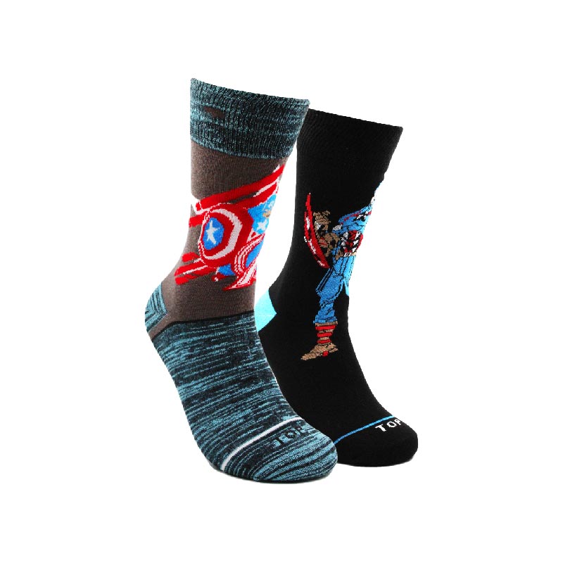 Y equipo Procesando Hombre Calcetines Algodón Pack 2 Marvel - Capitán América - Top Underwear