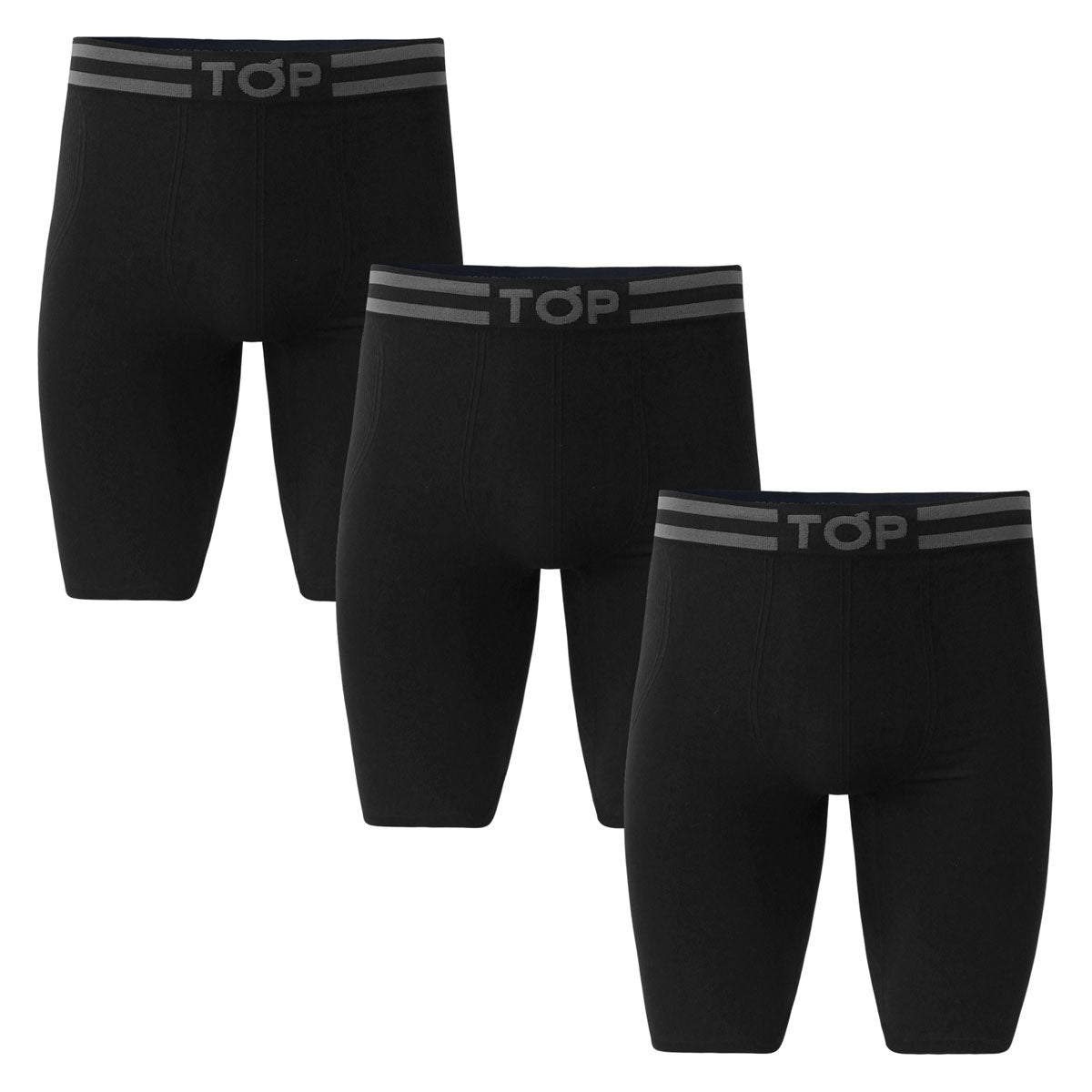 Boxer Largo Microfibra Sin Costuras Pack 3 C1