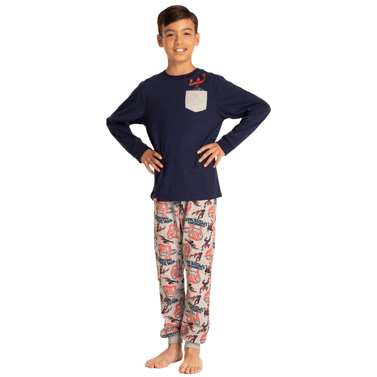 Pijama De Algodón Niño Invierno SPIDER MAN