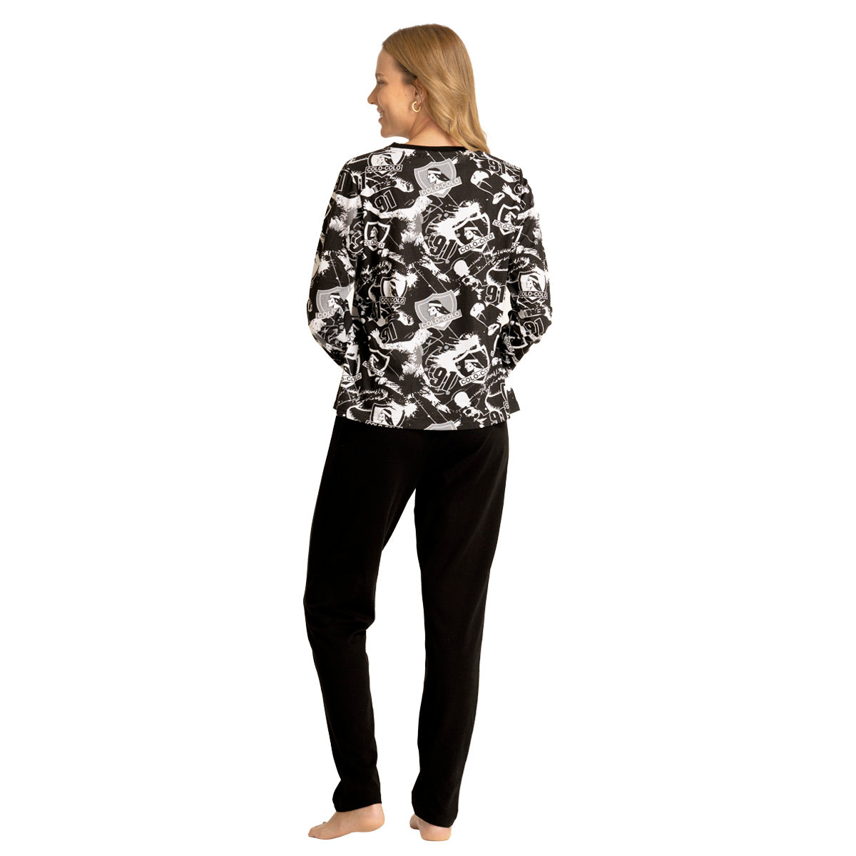 Pijama Top Algodón Invierno Mujer Colo Colo C1