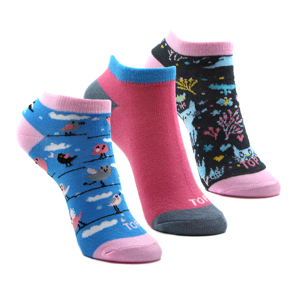 Calcetines Cortos Algodón Niñas Pack 3 C5