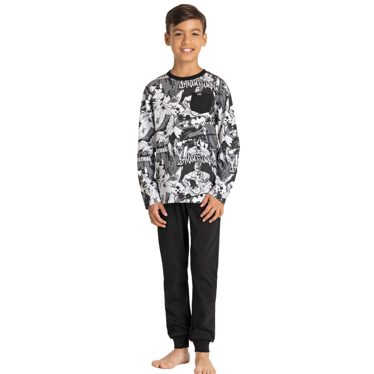 Pijama De Algodón Niño Invierno BATMAN